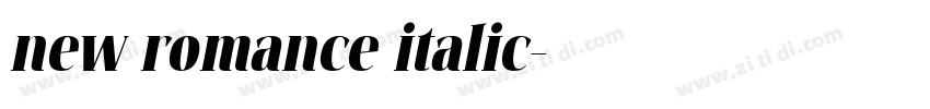 new romance italic字体转换 new romance italic字体转换